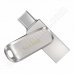 SanDisk, Ultra Dual Drive Luxe, 256GB, USB Type-C 3.0, Flash Drive, Silver